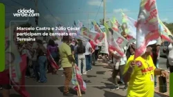 Marcelo Castro and Júlio César participate in a motorcade in Teresina
