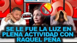 THE POWER WENT OUT ON VICE PRESIDENT Raquel Peña while she was talking about the electricity sector