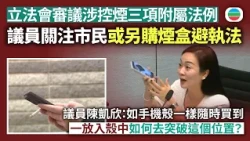 立法會審議涉控煙三項附屬法例　議員關注市民或另購煙盒避過執法｜香港新聞｜無綫新聞｜TVB News｜2026/10/26