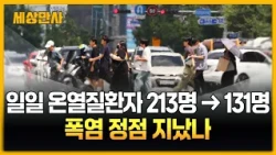 일일 온열질환자 213명 → 131명…폭염 정점 지났나 [세상만사] #온열질환자 #폭염 #질병관리청