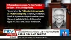 Rally fraternity pays tribute to Abdul Sidi