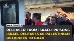 Around 60 Palestinian detainees arrive in Gaza from Israeli jails in largest release since October