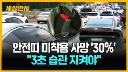 고속도로 사망자 30%가 안전띠 미착용…"3초 습관 지켜야" [세상만사] #안전띠 #고속도로 #미착용