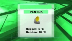Pénteki időjárás előrejelzés