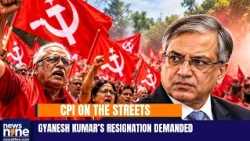 CPI Protests Against CEC Gyanesh Kumar, Demands SIR Rollback & Jantar Mantar Access | News9