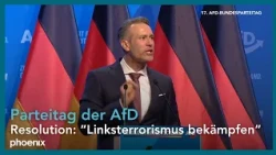 Thorsten Weiß (AfD) zur Resolution Resolution: “Linksterrorismus bekämpfen” beim AfD-Parteitag