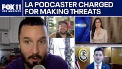 Podcaster charged with making threats against Trump