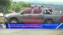 Diputados aprobaron ley de adiciones a la ley 801 ley de contrataciones administrativas municipales