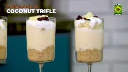 Coconut Trifle Recipe | Creamy, Fruity & Delicious Layered Dessert | Rida Aftab | Tarka | Masala TV