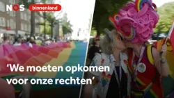Thousands of people walked in the WorldPride March