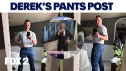 Derek’s new pants post: “I unwittingly walked into the butt of a joke”