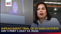 SPECIAL COVERAGE - Impeachment Trial of VP Sara Duterte (Day 5 - Part 1/4) July 14, 2026 | GMA News