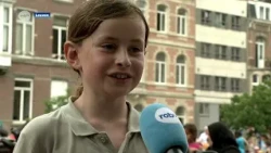 City of Leuven organizes first-ever... water fight, an immediate huge success