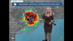 Tropical Depression Edouard brings rain, with excessive focus east
