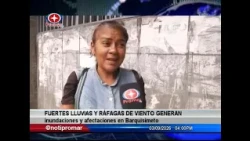 Heavy rains and wind gusts cause flooding and damage in Barquisimeto