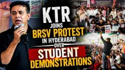 KTR Joins BRSV Protest in Hyderabad Over Student Demonstrations