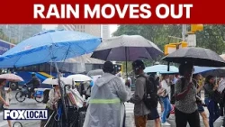 Heavy rain moves out of Tri-State area as clearer weather approaches