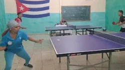 Awards Ceremony for the Holguín Veterans Table Tennis Club Champions Tournament
