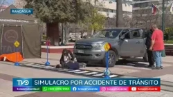 Carabineros conducts mock traffic accident to reinforce prevention for Fiestas Patrias