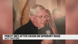 West Hartford priest dies after crash on Simsbury Road