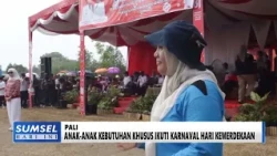 SUMSEL HARI INI - ANAK ANAK KEBUTUHAN KHUSUS IKUTI KARNAVAL HARI KEMERDEKAAN