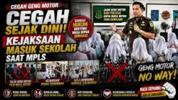 CEGAH GENG MOTOR SEJAK DINI, KEJAKSAAN MASUK SEKOLAH SAAT MPLS