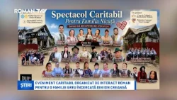 Eveniment caritabil organizat de Interact Roman pentru o familie greu încercată din Ion Creangă
