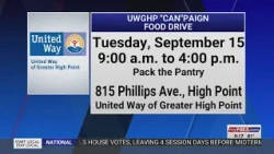 United Way kicks off CANpaign food drive in Triad