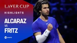 THRILLING BATTLE ⚔️ | Carlos Alcaraz vs Taylor Fritz | Day 2 | Laver Cup 2026 Extended Highlights