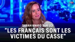 Sarah Knafo faces Darius Rochebin on LCI