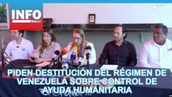 They request the removal of the Venezuelan regime from the control of humanitarian aid