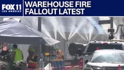 Boyle Heights odors persist despite food cleanup after Lineage warehouse fire