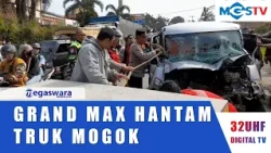 TRAFFIC ACCIDENT INVOLVING WING BOX TRUCK AND GRAND MAX IN CARINGIN BOGOR