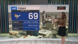 Tracking morning showers; fall-like feel this week