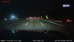 Dashcam catches moment of rollover crash that sent 3 to hospital outside of Boston
