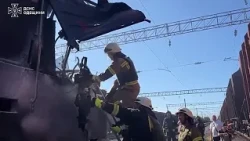 Russian forces strike second passenger train in Ukraine's Odesa region