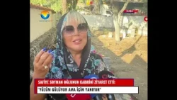 Safiye Soyman visited her son's grave in Bodrum