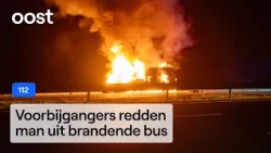 Man nearly burns to death in A1 accident | RTV Oost