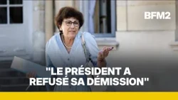 How did Emmanuel Macron convince Monique Barbut to stay in the government?