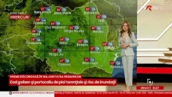 METEO. Cod galben și portocaliu de ploi torențiale și risc de inundații
