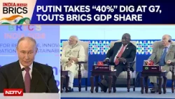 Putin Takes "40%" Dig At G7, Compares It With BRICS' Contribution To World GDP