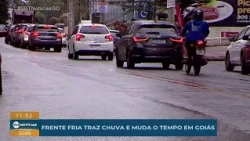 Cold front brings rain and changes the weather in Goiás