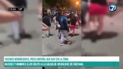 SALTA - Mujeres y hombres a los golpes a la salida de un boliche en Tartagal #canal7salta