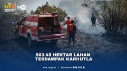 503.45 Hektar Lahan Terdampak Karhutla