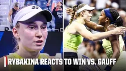 Elena Rybakina on defeating Coco Gauff in the 2026 US Open Semifinal
