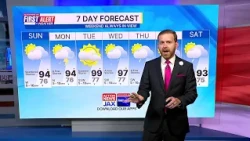First Alert 7-Day Forecast: Saturday, July 25