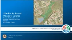 Little Rocky Run at Meadow Estates 35% Design - Initial Community Meeting