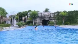 Bustling holiday atmosphere at entertainment spots