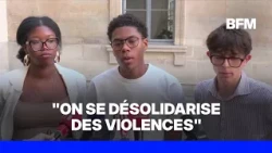 Les syndicats lycéens "se désolidarisent des violences", qui ne sont pas "commises par des lycéens"