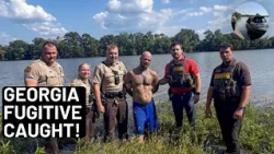Georgia fugitive captured after jumping into Weiss Lake
